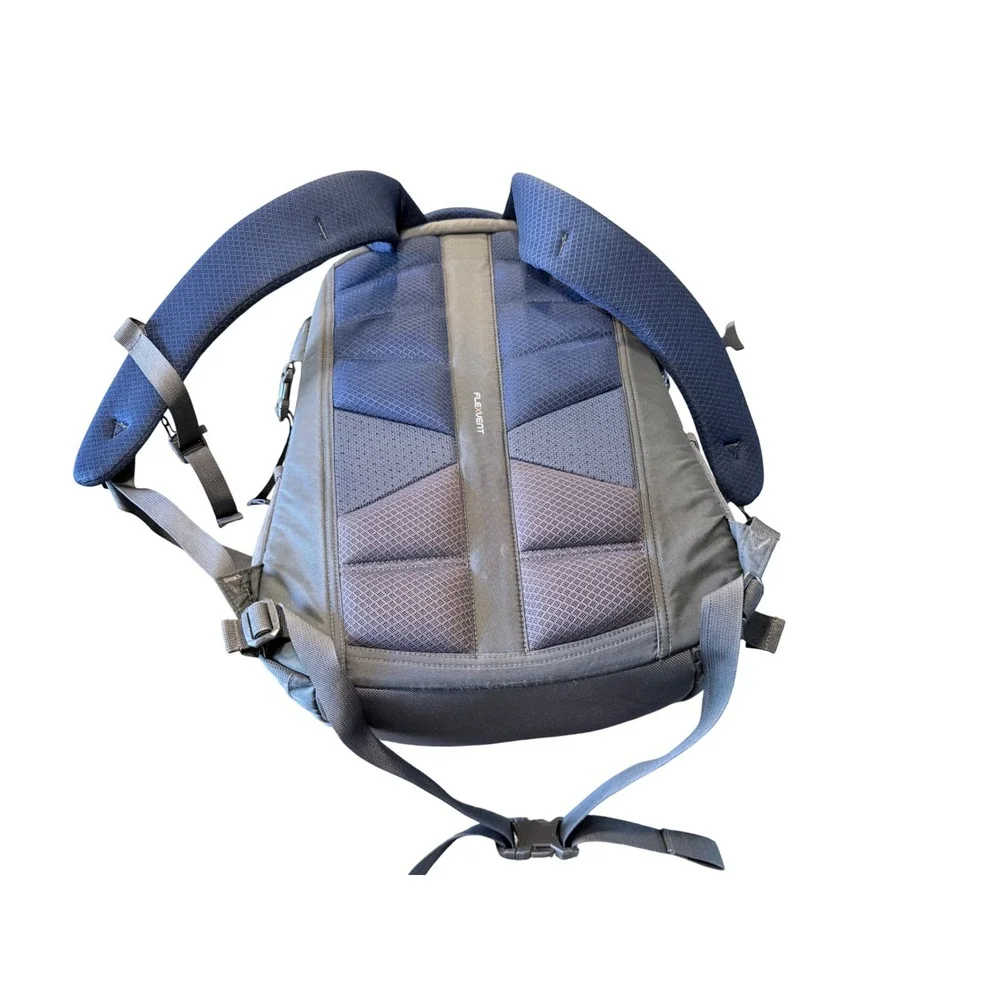 The North Face Big Shot Backpack Navy Blue Charcoal FlexVent Hiking Laptop Bag